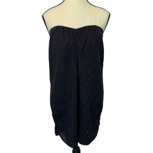 Ya Los Angeles Women's Navy Medium Strapless‎ Mini Dress Ruched Sides